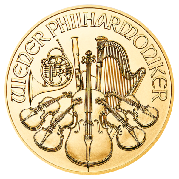 Wiedeńscy Filharmonicy 1/2 oz 999,9 Gold Münze Österreich
